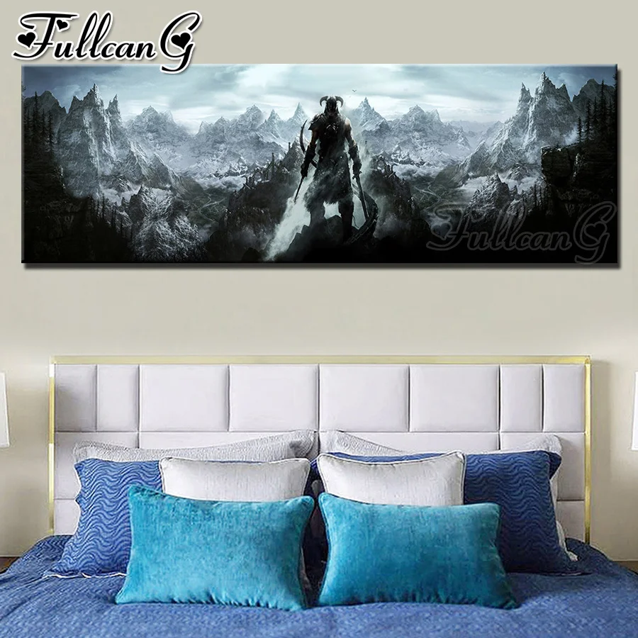 

FULLCANG full square/round drill diy diamond painting game of thrones large size 5d embroidery mosaic cross stitch kits FC1548