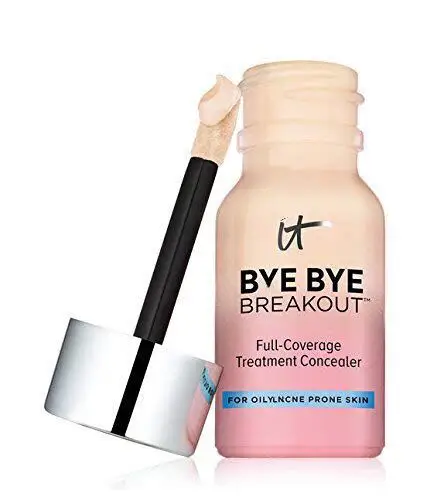

It Cosmetics Bye-Bye Breakout Acne Liquid foundation Full-Coverage Treatment Concealer 0.35 fl. oz. (Medium)