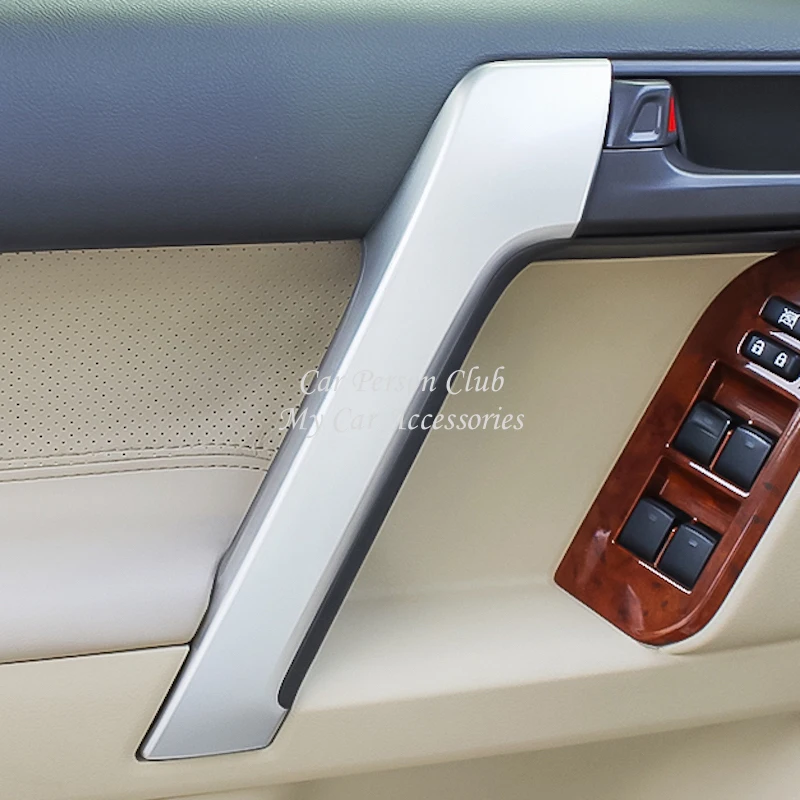 Для Toyota Land Cruiser Prado 2010- FJ 150 2700 передняя дверь пожимает руки крышка интерьер подлокотник рама поручни автомобильные аксессуары