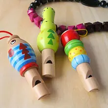 Детские деревянные Мультяшные свисток для животных игрушка образовательный музыкальный инструмент, игрушка