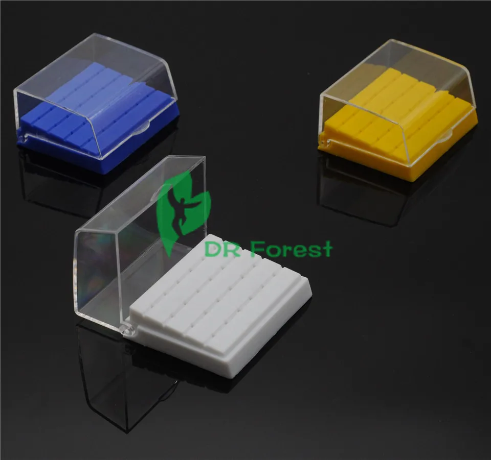 

1Pc Dental Burs Holder With 24 Holes Made Of high Quality Plastic Block