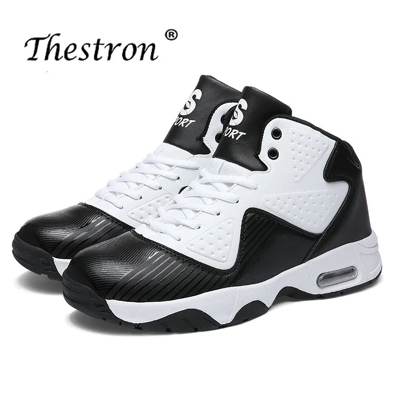 

Unisex Air Basketball Shoes Large Size 36-46 Women High Top Sneakers Mens Basketball Court Sneakers Red Blue Sport Shoes