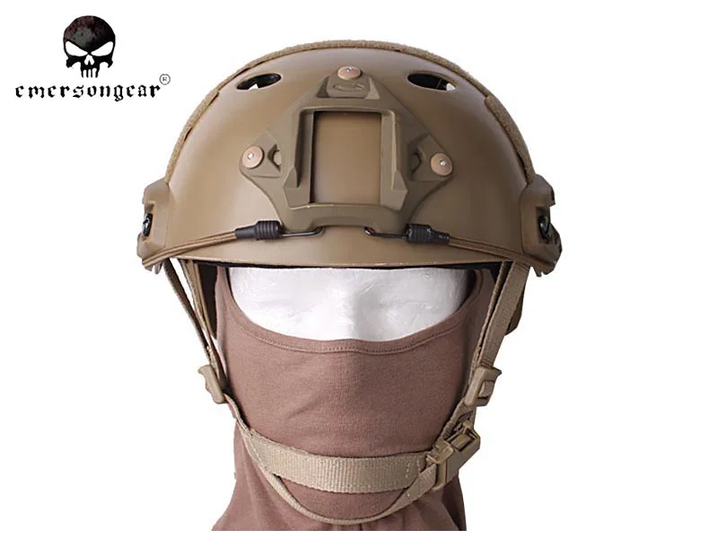 Для мужчин Военная Униформа Airsoft Боевой шлем спасение с помощью парашютистов, прыжок Emerson Fast шлем PJ Тип темно Земля EM5668A