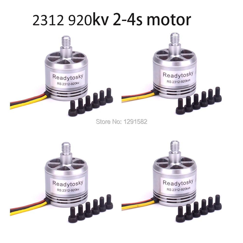 

New 2312 920KV Brushless Motor CW CCW support 2-4S support 9450 Self-locking propeller for F450 X500 Quadcopter 4pcs