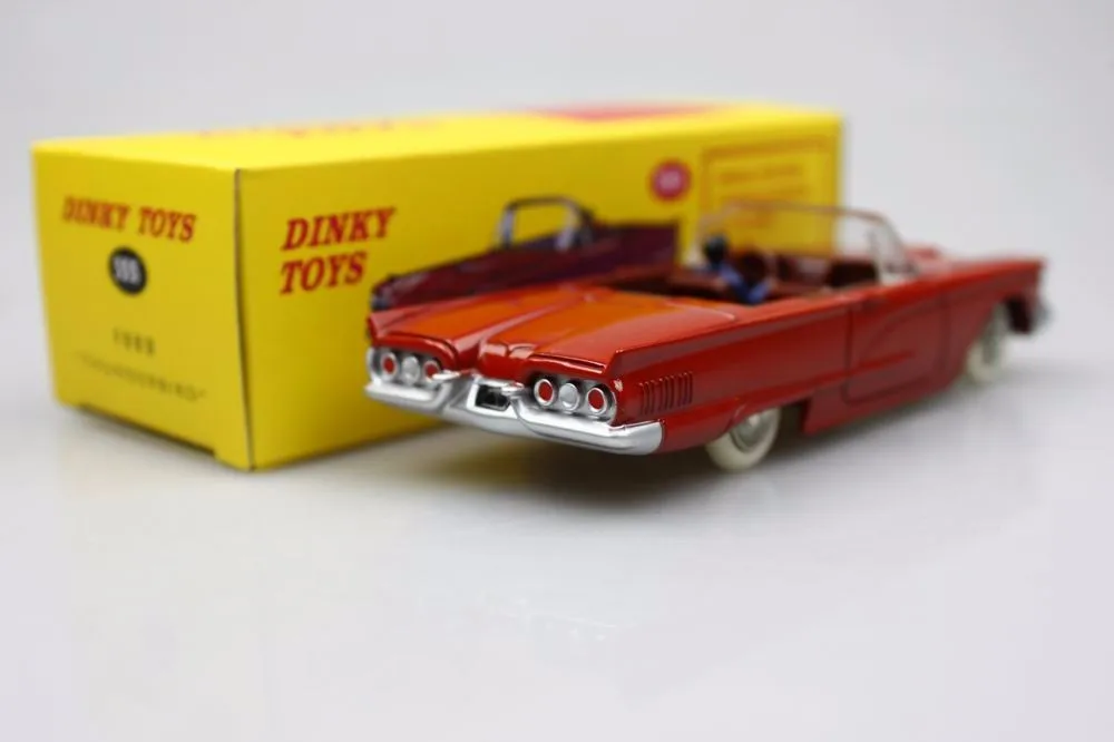 Atlas 1:43 Dinky Toys 555 Ford Thunderbird красный бутик сплав автомобиль игрушки для детей дети модель оригинальная коробка