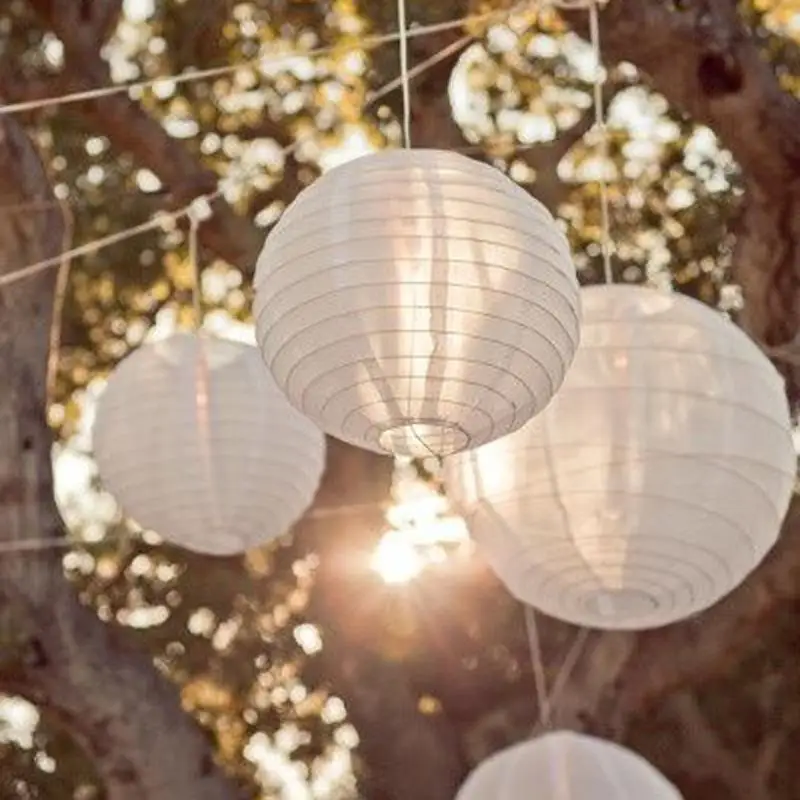 White Color style paper lanterns 12 inch(30cm) 1pcs wedding lanterns