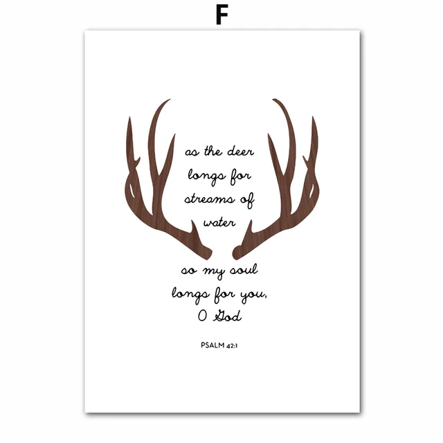 Buy Deer Motivational Quotes Canvas Painting Wall Art
