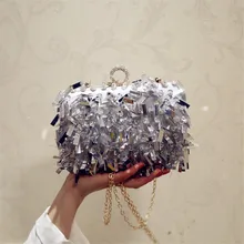 Meloke, женские вечерние сумочки с блестками, шикарный клатч на свадьбу, ужин, сумочка с цепочкой, вечерние сумочки, Прямая поставка MN1291