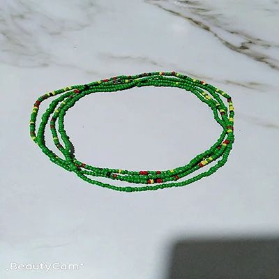 Модный рисовый бисер ручной работы браслет цепочка для талии двойного назначения подарок для девочек Прямая с фабрики - Окраска металла: 2