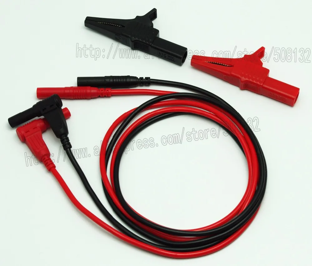 

4mm Silicone Test Lead and Alligator clip for Multimeter pen HV test clips probes