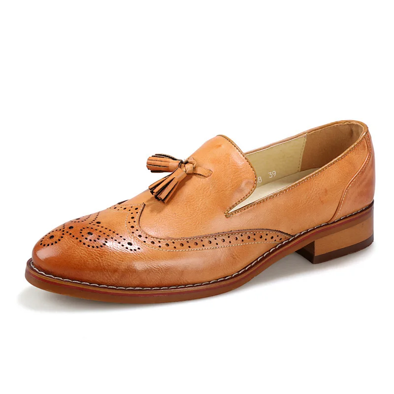 

Autumn Trend Tassels Leather Shoes Man England Small Leather Shoes