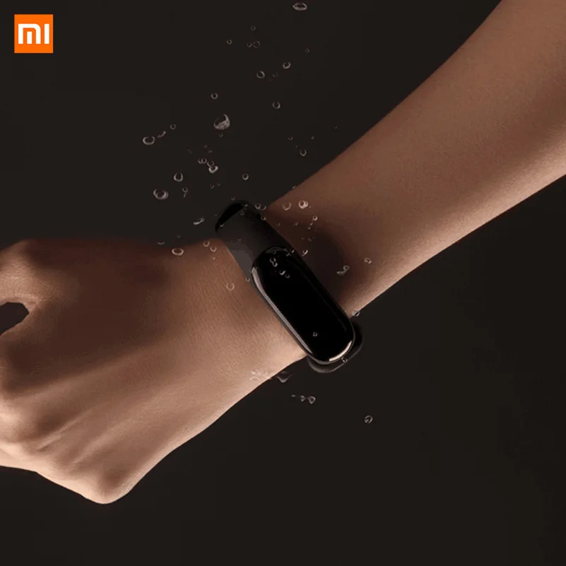 Смарт-браслет xiaomi mi band 3, 10 шт., сенсорный экран, OLED сообщение, время сердечных сокращений, Поддержка русского английского языка