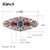 Kinel-broche con forma de flor para mujer, pasador para el pelo, estilo antiguo, dorado, con diamantes de imitación, joyería de resina turca ► Foto 2/6