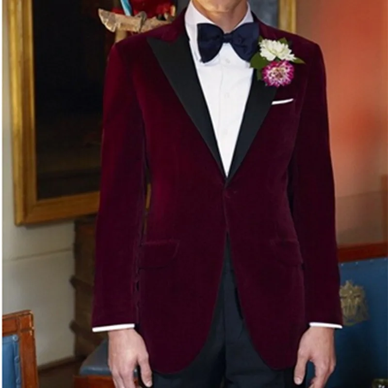 burgundy dinner jacket mens