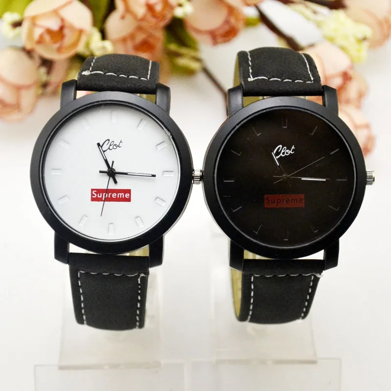 

South Korea's Big Dial Plate, Harajuku Antique Style, Women's Fashion, Belt Fashion, Male Student Couple Watch, Korean Edition