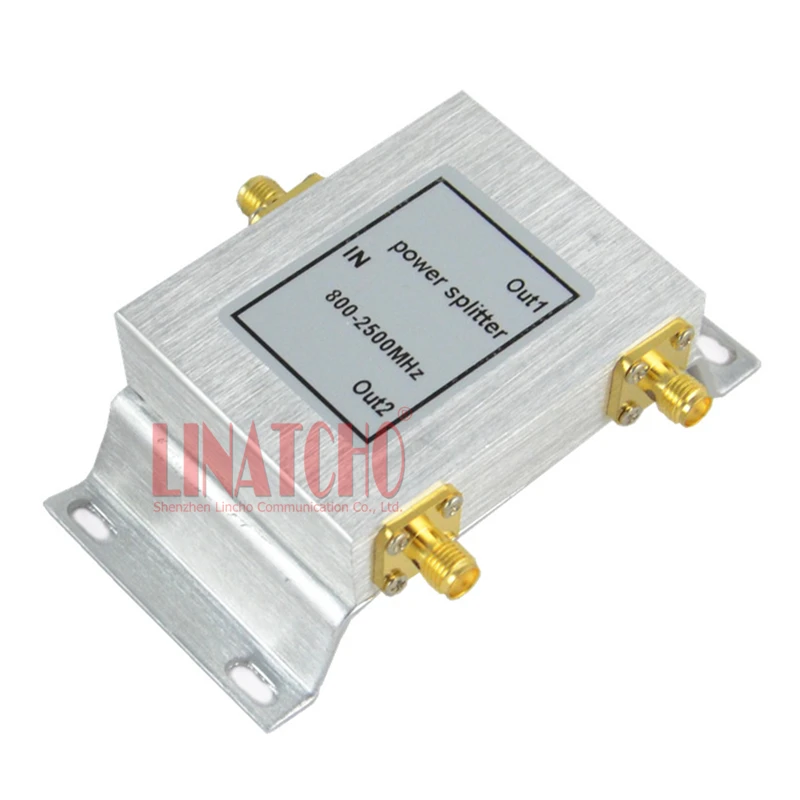 2 Way SMA connector Micro strip Power Splitter 380 2500MHz Signal Booster Repeater Divider 2
