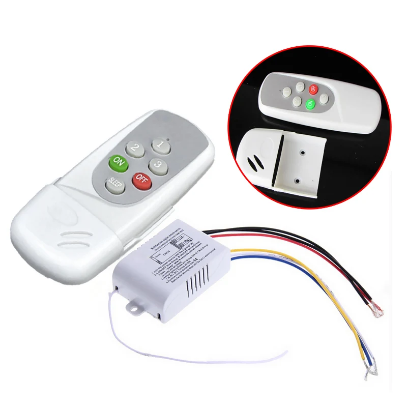 

New Wireless 3 Ways On/Off Digital Remote-Control Switch for LED Light 220-240V --M25