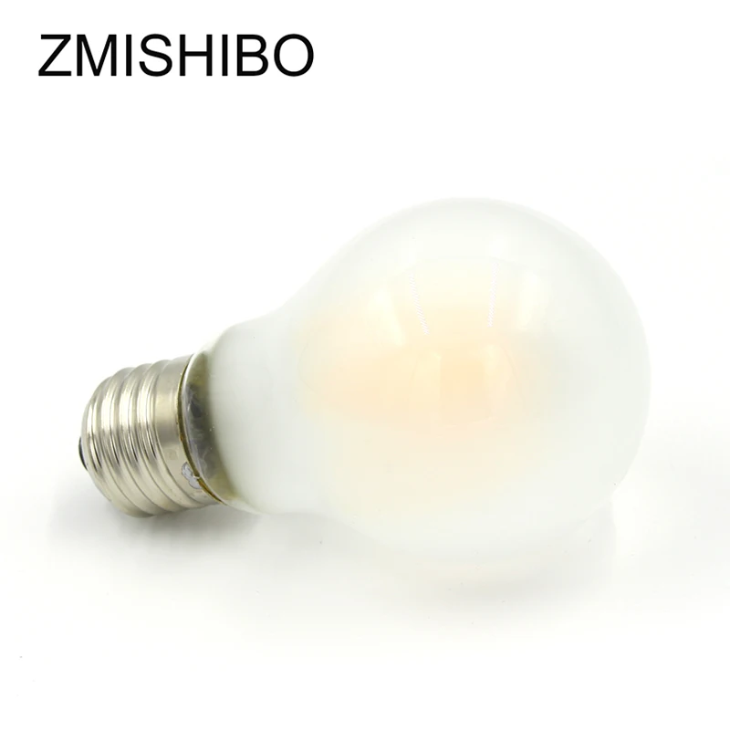 Матовая Светодиодная лампа ZMISHIBO 110 240 в E27 A60 со стеклянной крышкой 4/3000 светодиодов