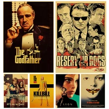 Украшение для дома, настенное искусство, мякоть, фантастика, Бойцовский клуб, Убить Билла Леона, Inglourious Basterds, классический фильм, Постер, живопись, Ретро плакат