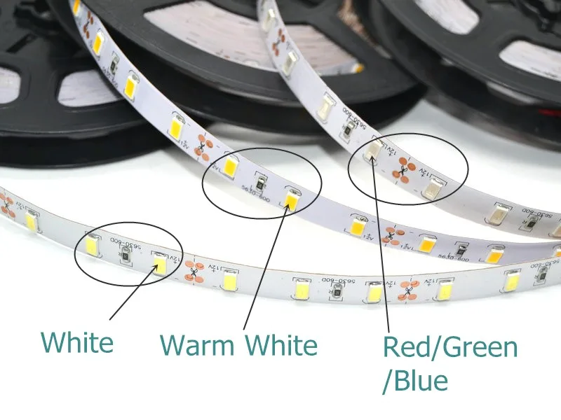 1/2/3/4/5 м IP65 водонепроницаемая светодиодная лента 5630 SMD DC12V 60 светодиодов/м 5730 бар