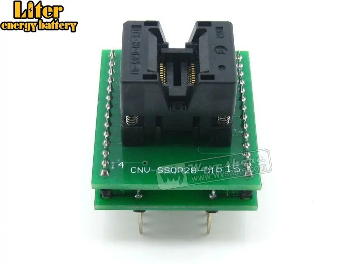 SSOP20 к DIP20 (A) TSSOP20 IC тестовое гнездо адаптера программирования 4 ширина 0 65