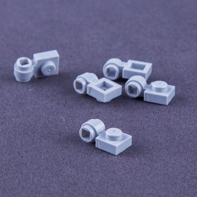 

50pcs/lot Compatible with legos 4081 Lamp Holder 1x1 Single side hinged plate MOC Brick DIY block