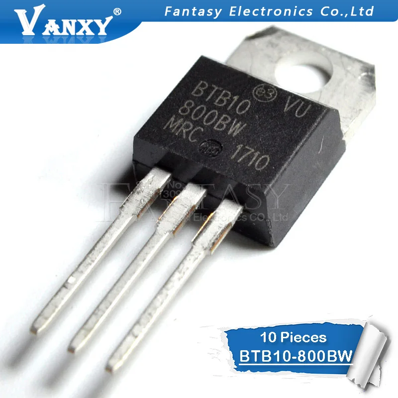 

10PCS BTB10-800BW TO-220 BTB10800BW TO220 BTB10-800 BTB10 new original