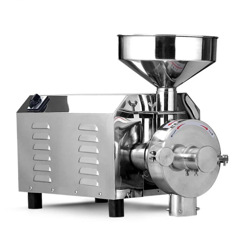 1.5kw коммерческий зерно фрезерный фасоль шлифовальный станок/Электрический Сверхтонкий травяной медицина мельница машина зерна шлифовальный станок