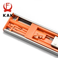 KAK 10 "- 22" สแตนเลสสตีลลิ้นชักสไลด์ Soft Close ลิ้นชักรางเลื่อนสามส่วนตู้สไลด์เฟอร์นิเจอร์ฮาร์ดแวร์ 2