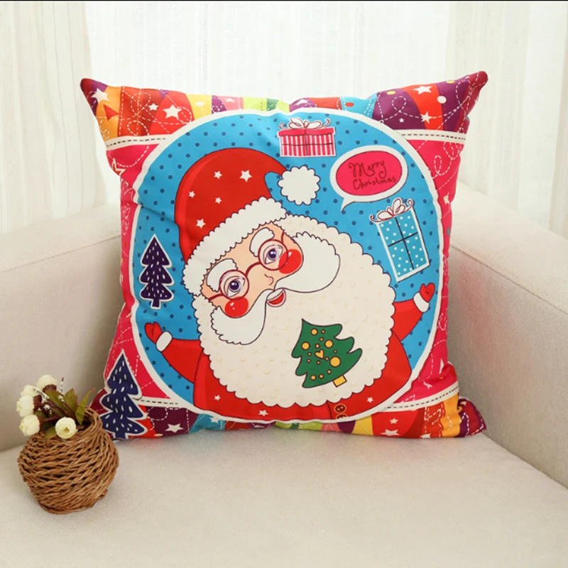 سانتا كلوز عيد الميلاد هدايا المخدة وسادة السيارة ins الرياح وسادة كنبة مكتب غرفة نوم لطيف وسادة المنزل الديكور 45x45 سنتيمتر