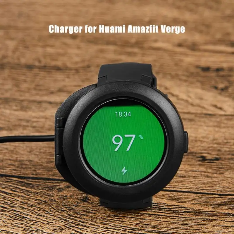 1 м для Xiaomi Huami Amazfit Verge A1801 Smartwatch зарядное устройство Быстрая зарядка зарядное устройство адаптер USB кабель