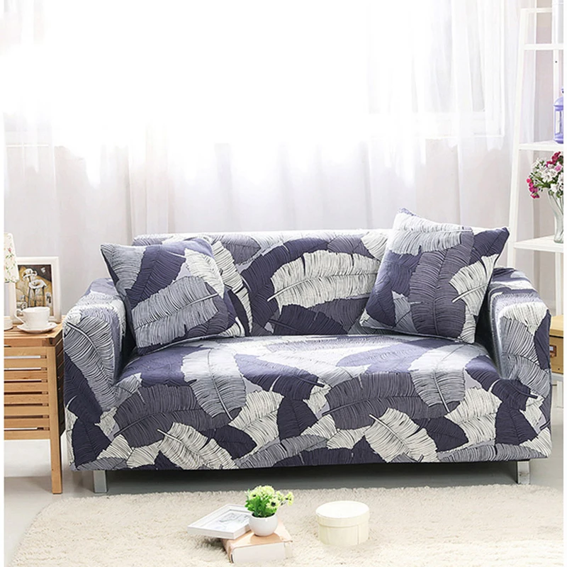 Современный диван-чехол все включено нескользящий дешевый диван полотенце эластичный угловой диван секционные Чехлы листья принт диван Чехол