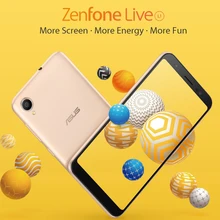 Мобильный телефон Asus Zenfone Live(L1) ZA550KL 5,5 дюймов 18:9 дисплей Snapdragon 425 16 Гб 3000 мАч разблокировка лица 4G смартфон