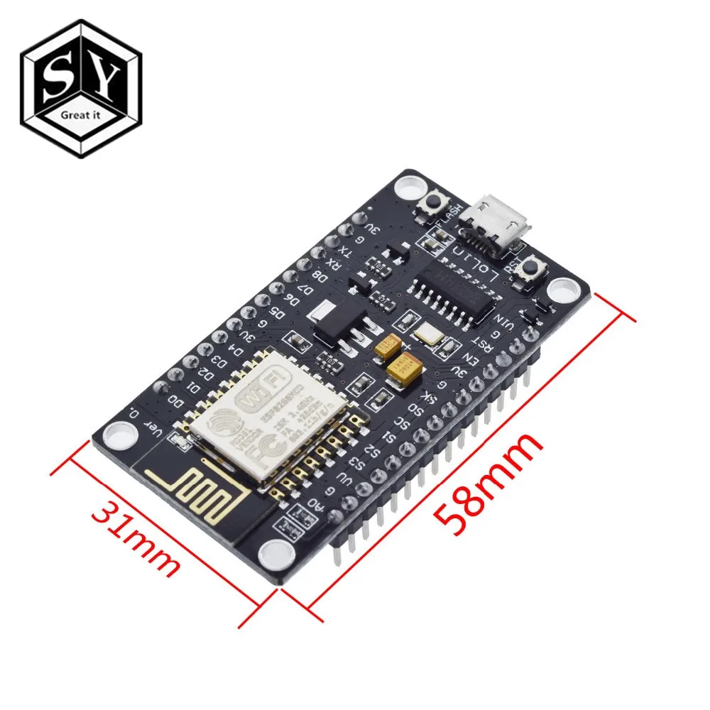 Беспроводной модуль CH340/CP2102 NodeMcu V3 V2 Lua wifi Интернет вещей макетная плата на основе ESP8266 ESP-12F с pcb антенной