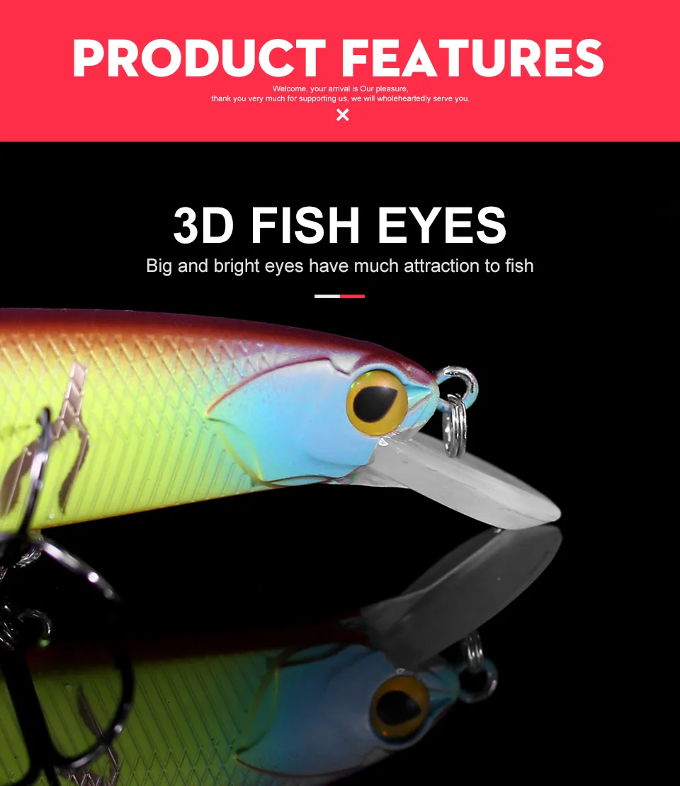 Kingdom 2018 New Hot Fishing LURE High Quality Hard Bait 130mm 20g Depth 0.8-1.5m minnow perfect action Wobblers free shipping  (4)