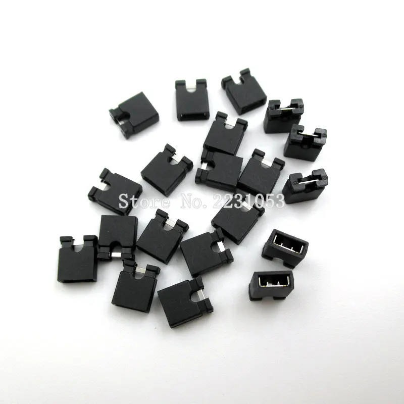 

200PCS/LOT 2.54mm Standard Circuit Board Jumper Cap Shunts Short Circuit Cap New
