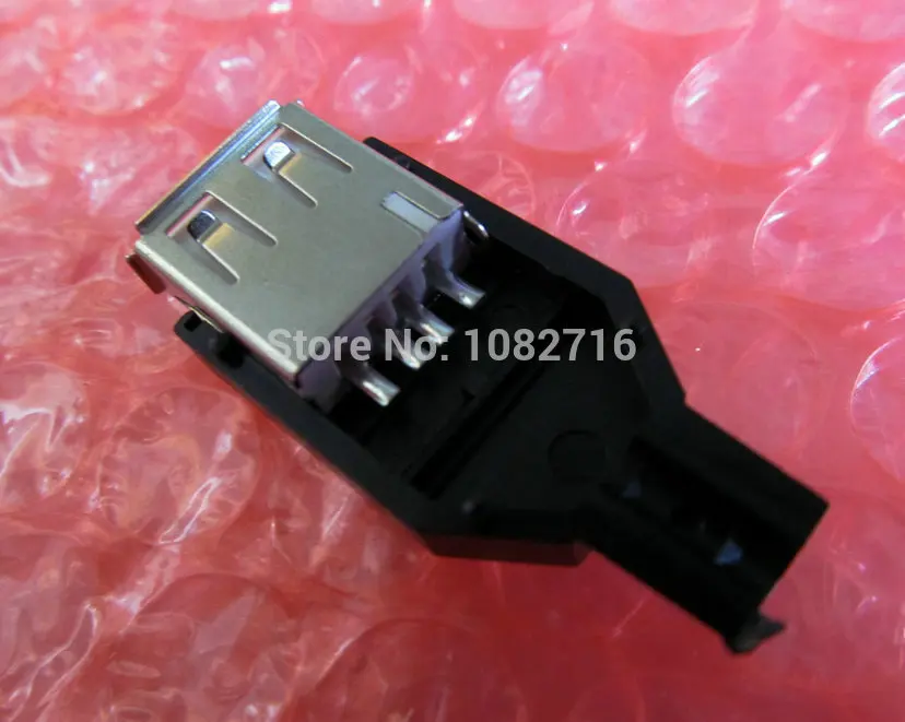 

5 sets / lot DIY USB A 2.0 Female 4pin Adapter Welding Plug Connector Socket with Plastic Cover for Computer Accessories etc.