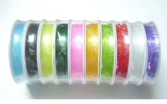 Эластичная бусина 0 8 мм м/рулон 10 рулонов|0.8mm cord|cord 8mmfindings jewelry |