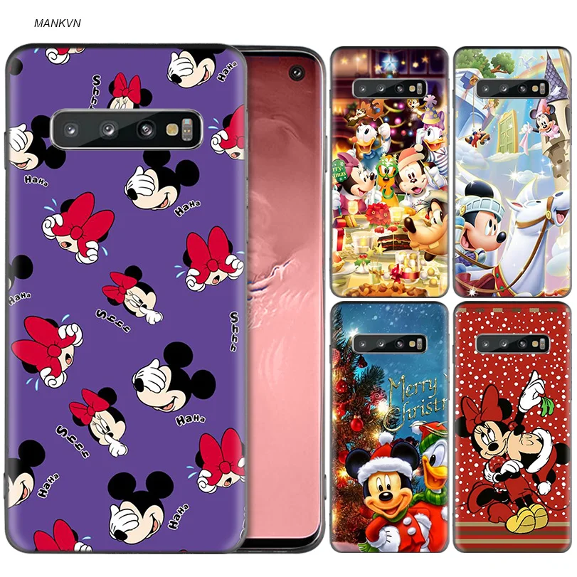 

Christmas Mickey Minnie Silicone Case For Samsung Galaxy S8 S9 S10 Plus S10e A50 A30 M30 A40 A20 A10 M20 M10 S7 Edge Cover