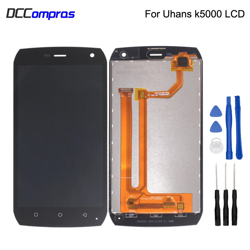 

Original For Uhans K5000 LCD Display Touch Screen Digitizer Assembly For Uhans K5000 Screen LCD Display Free Tools Phone Parts