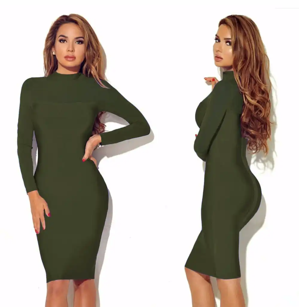 above the knee bodycon dress