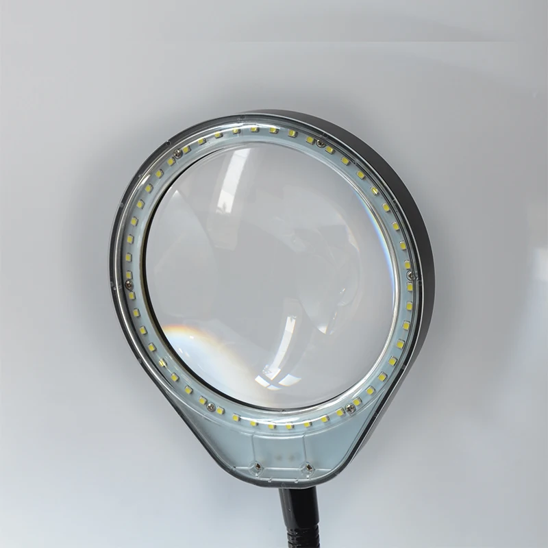 Новая увеличительная настольная портативная лампа 10X Лупа 125 мм с 48 Светодиодный подсветкой, Настольная лупа для ремонта материнской платы