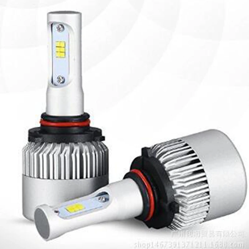 Светодиодные автолампы 10X S2 H1 H3 H4 H7 H8 H9 H11 9005 9006 72 Вт 6500 лм|Передние LED-фары для авто| |