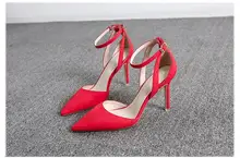 2016 summer new fashion suede high heels pointed fine with sexy high-heeled sandals hollow casual women pumps Oxford