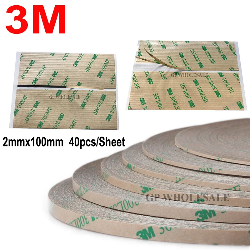 

Wide Choose (1mm~15mm) Super Strong 3M 9495LE 300LSE Double Sided Heavy Duty Scoth Tape, Clear Wide for Phone Screen Display LCD