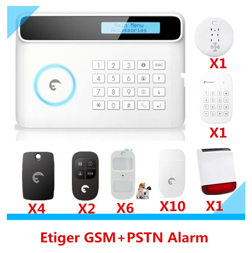 Беспроводная GSM сигнализация с ЖК дисплеем 433 МГц|alarm detection systems|alarm boxsystem alarm home |