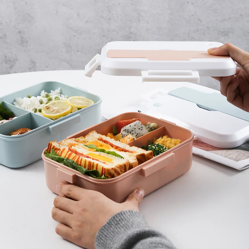 Microwave Packed Lunch Box Partition Storage Lunchbox Children's Food Boxes Portable Food Bento Box Container For Lunch (13)