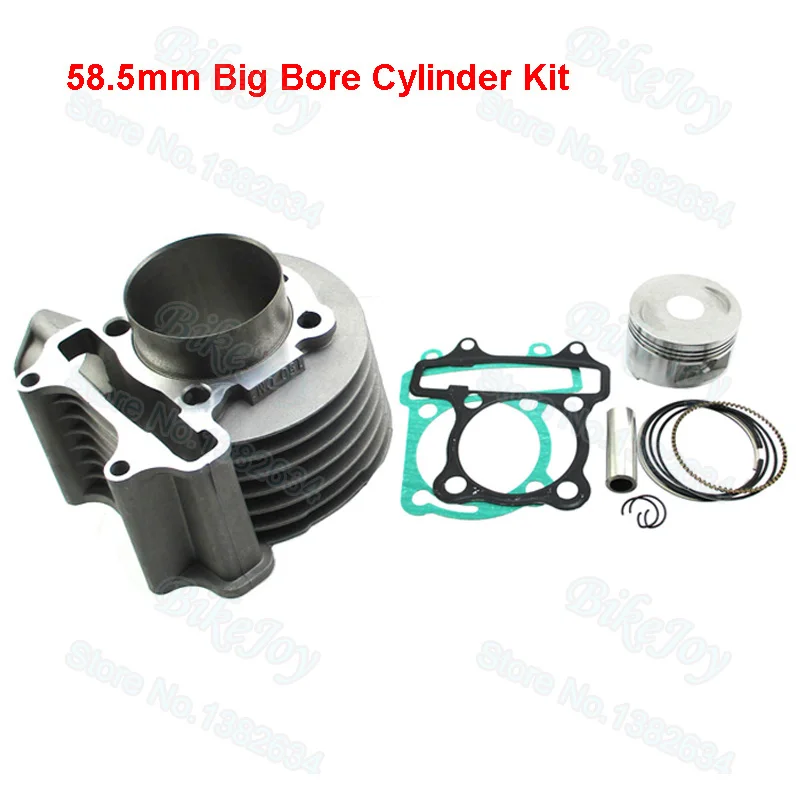 58.5mm Big Bore Cylinder Kit For Chinese Scooter Moped 157QMJ GY6 150cc
