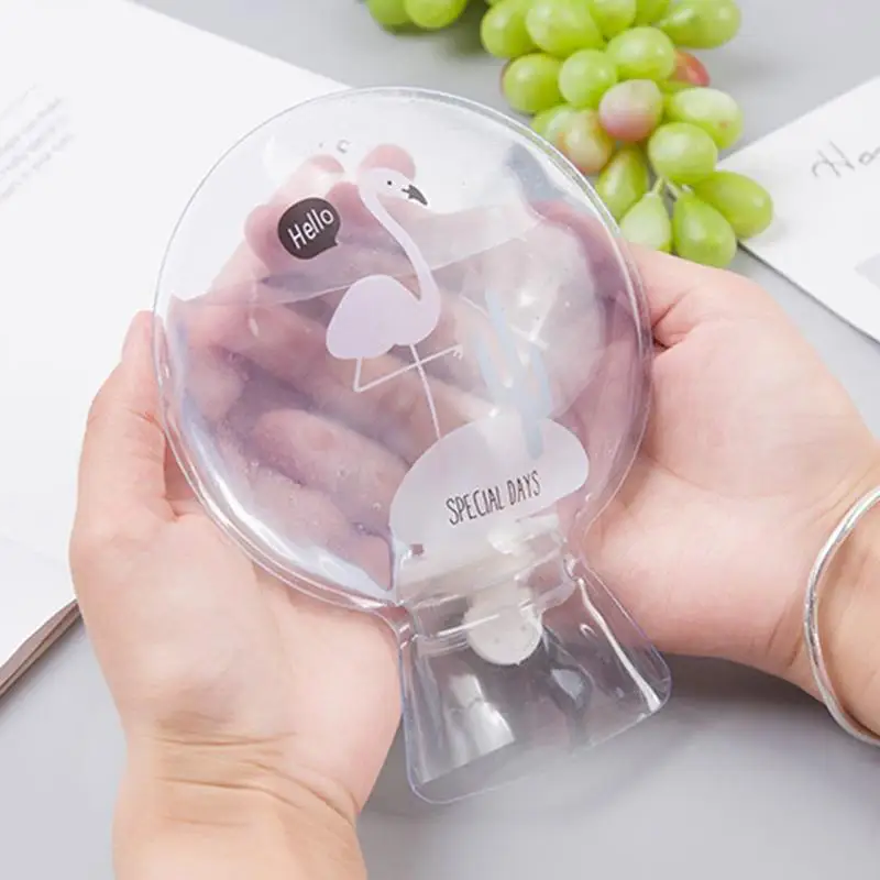 

1Pc Lovely Cartoon Hand Po Warm Water Bottle Mini Hot Water Bottles Flamingo Portable Warmer Girls Pocket Hand Hot Water Bags