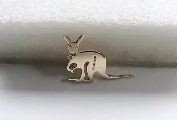 

45x23mm Kangaroo devorative Alloy metal parts for bag, garment, shoes, DIY purse, leather animal decorative metal accessory